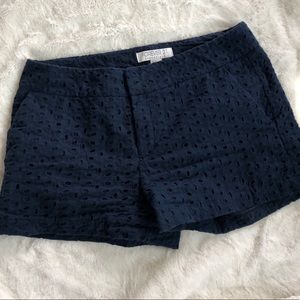 Forever 21 Navy Blue Eyelet Shorts